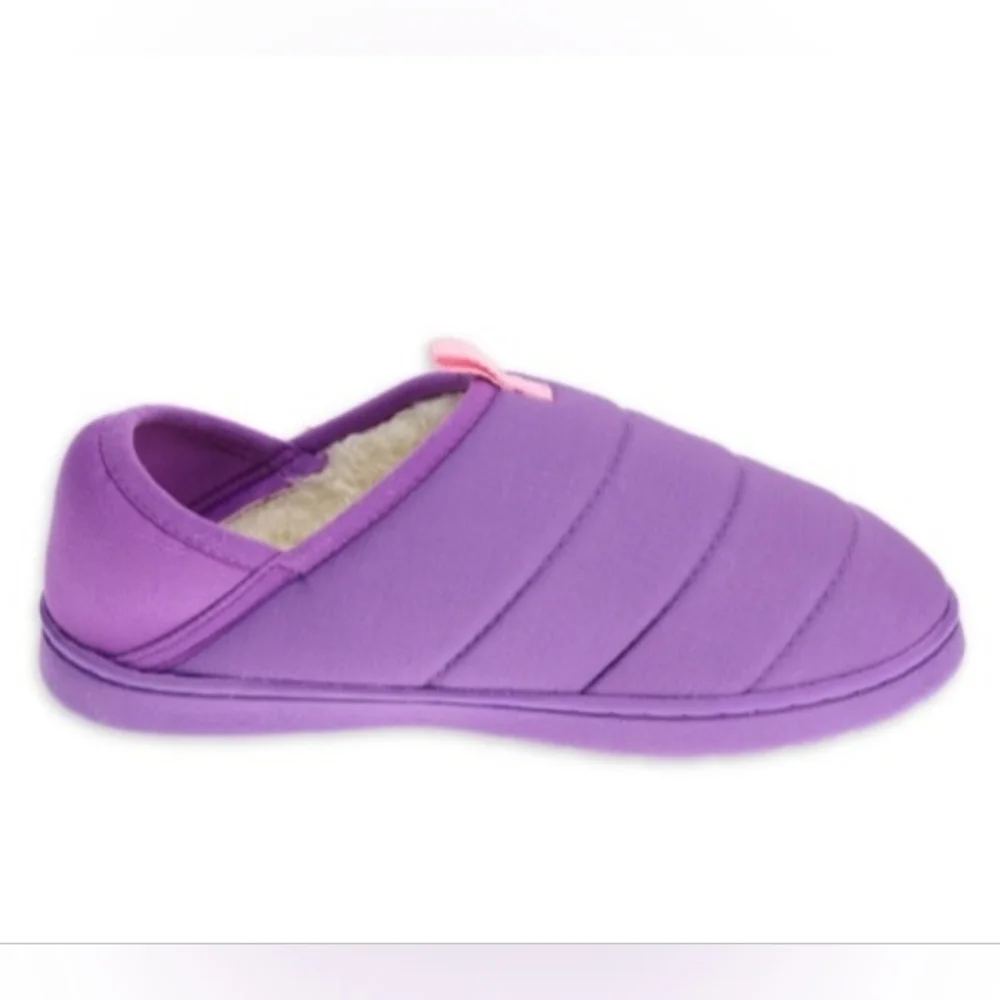 Girls Quilted Puffer Slipper